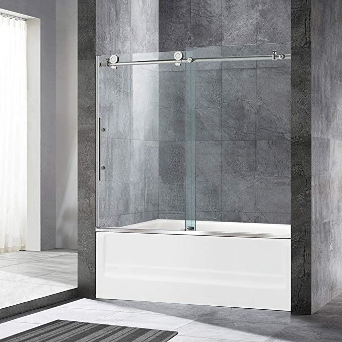 WOODBRIDGE Frameless Sliding Bathtub Door